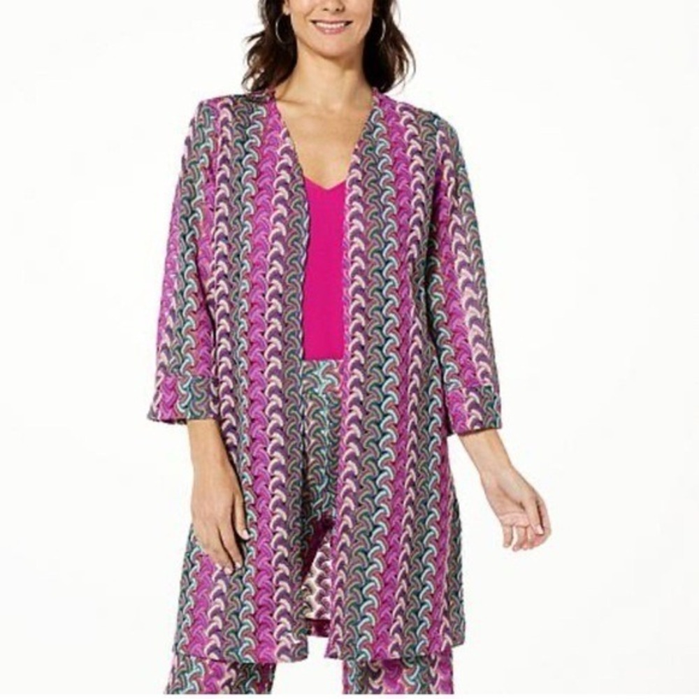 G by Giuliana Black Label Crochet Lace Knit Topper - XS